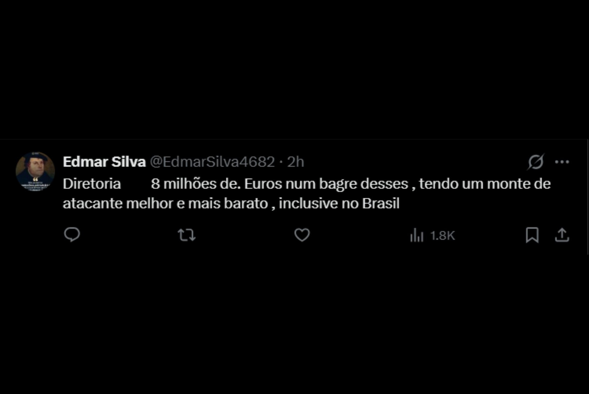 Vascaínos reprovam investida por John Mercado - Reprodução / X