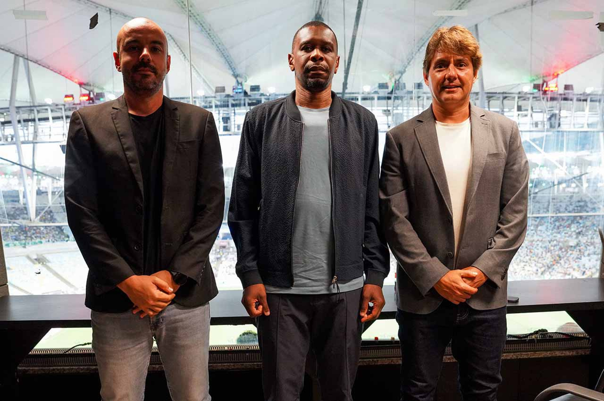 Bruno Baquete, Juan Santos e Cristiano Nunes  no Maracan&atilde; - Divulga&ccedil;&atilde;o /CBF