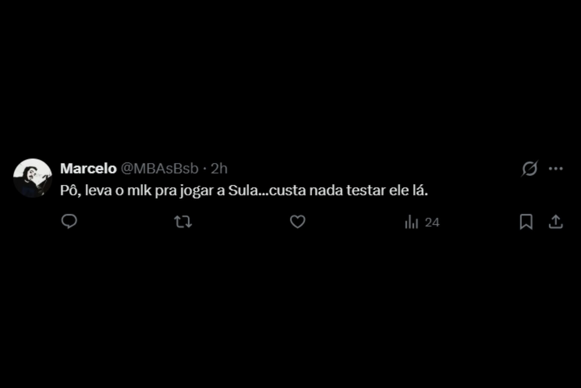 Vascaínos pedem Diego Minete no profissional - Reprodução / X