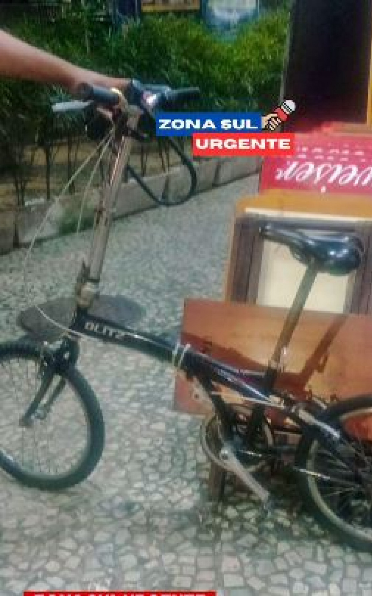 Bicicleta da vítima que teria sido confundida com itens furtado - Reprodução/Rede Social
