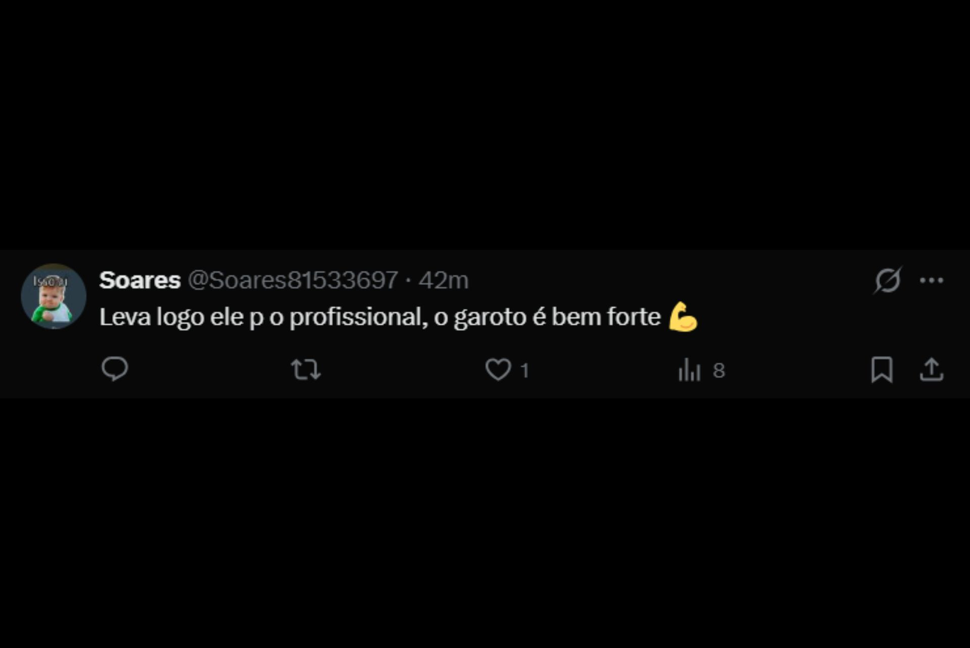 Vascaínos pedem Diego Minete no profissional - Reprodução / X
