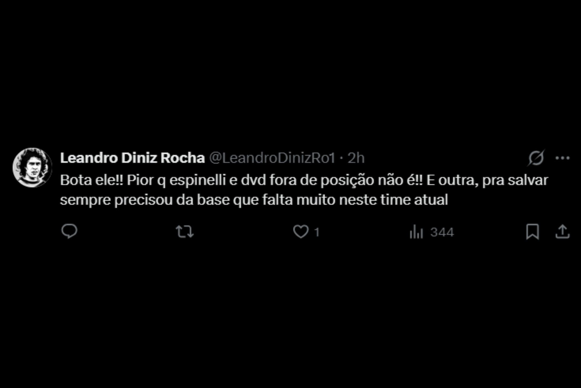 Vascaínos pedem Diego Minete no profissional - Reprodução / X