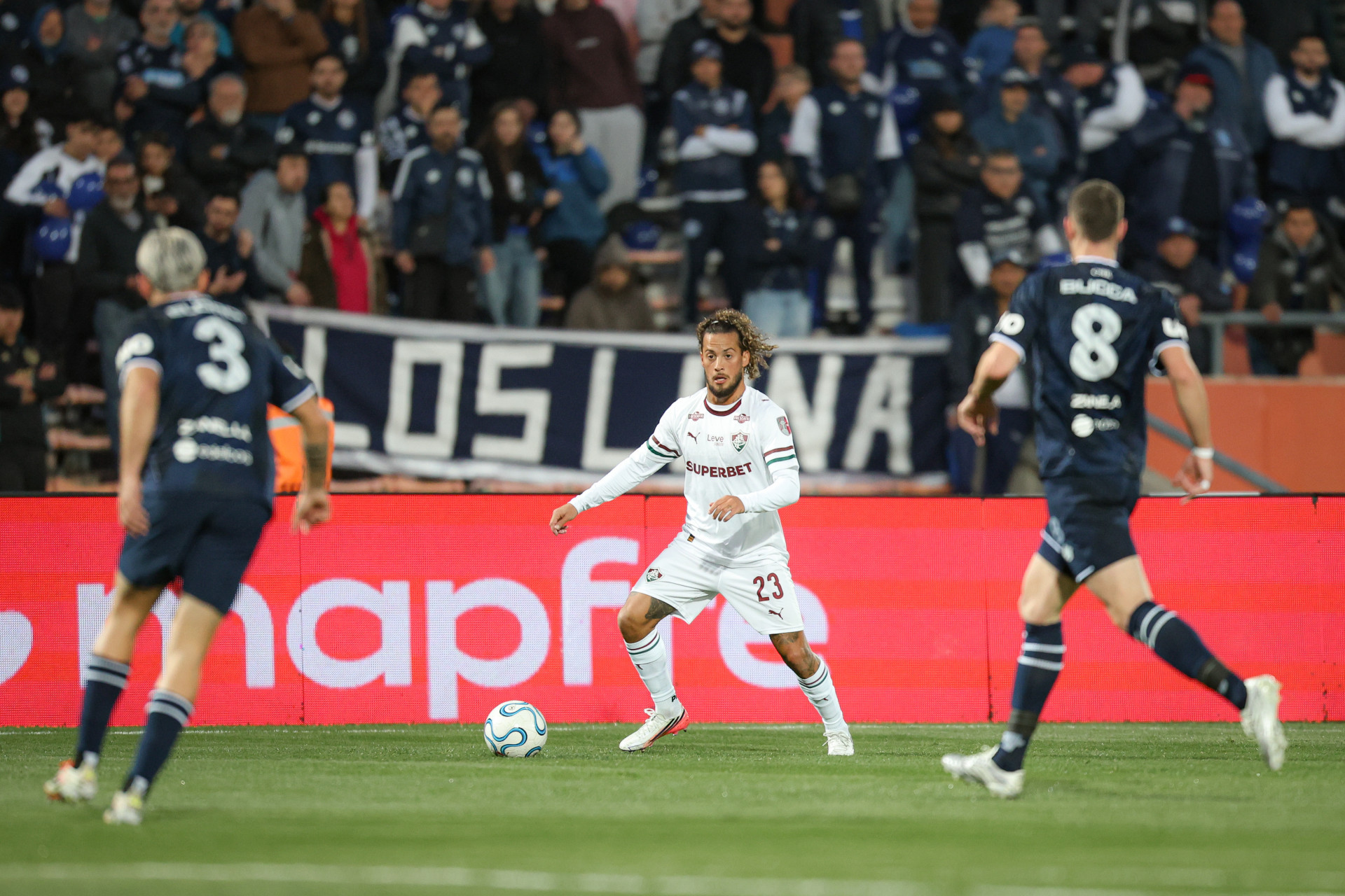 Mendoza, Argentina, 18/08/2026 - Fluminense enfrenta o Independiente Rivadavia, esta noite, no Estádio Malvinas Argentinas, pelo segundo jogo das oitavas de final da Copa Conmebol Libertadores 2026. - Marcelo Gonçalves/Fluminense