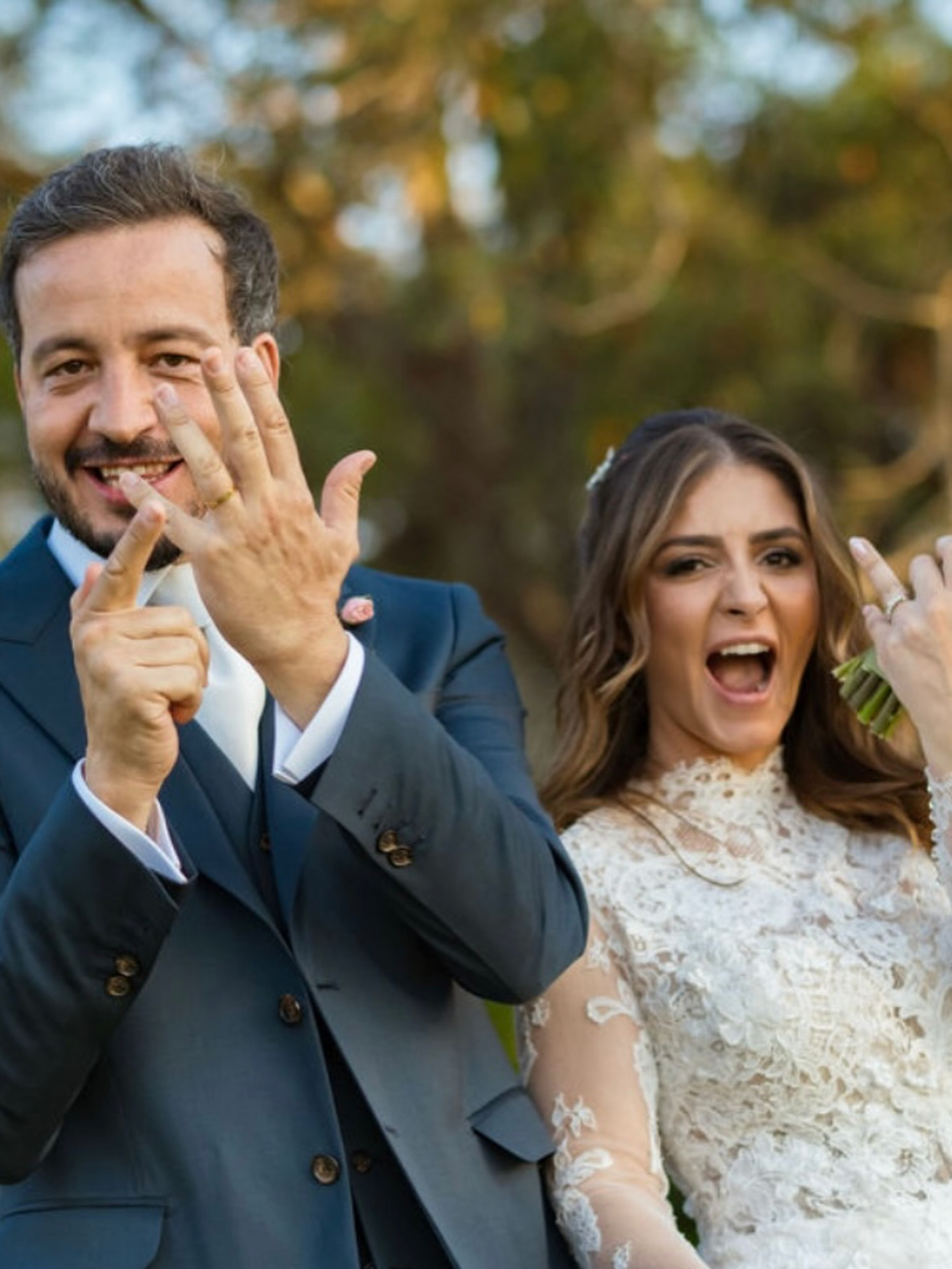 Rafael Cortez e Marcella Calhado se casaram no interior de São Paulo - Reprodução/Instagram