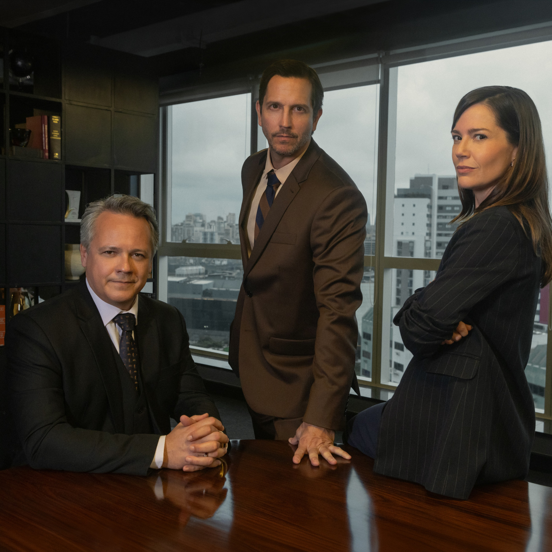 Danton Mello, Vladimir Brichta e Natália Lage também fazem parte da série - Divulgação/Netflix