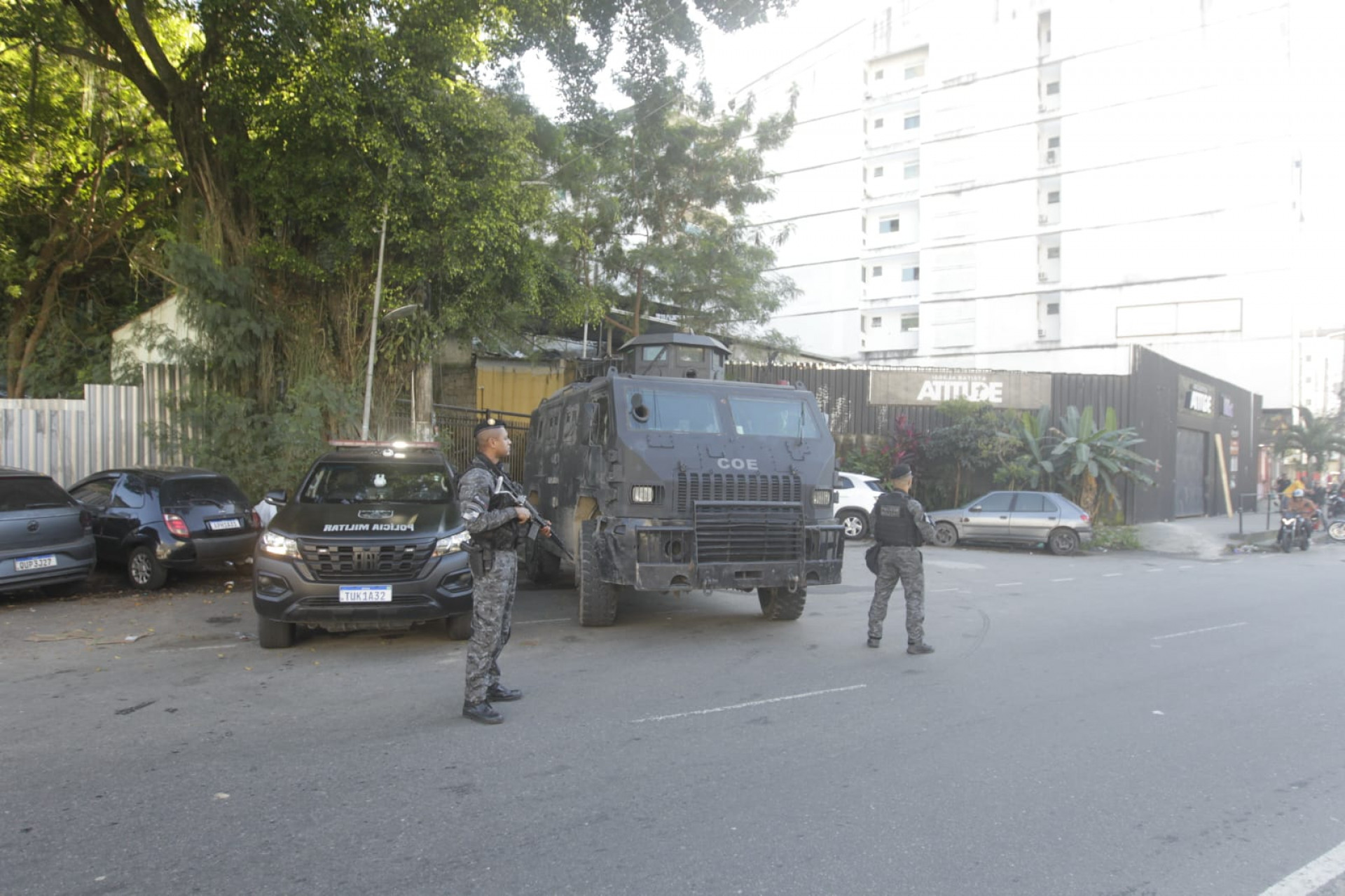 Policiamento segue reforçado na comunidade da Muzema, na Zona Sudoeste - Reginaldo Pimenta/Agência O DIA