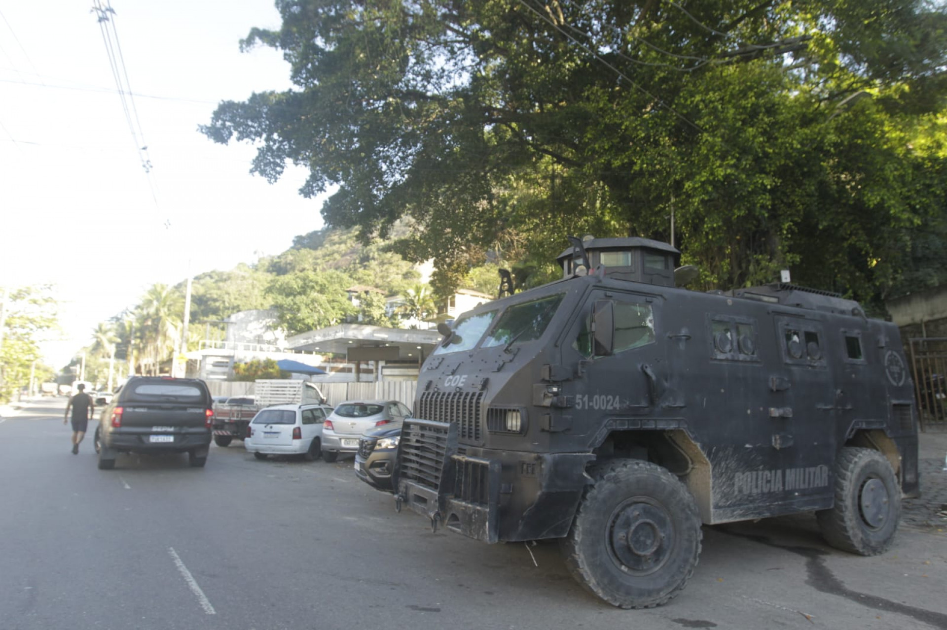 Policiamento segue reforçado na comunidade da Muzema, na Zona Sudoeste - Reginaldo Pimenta/Agência O DIA