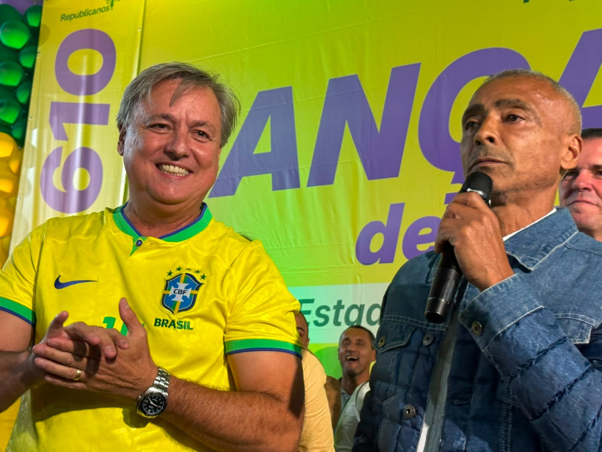 Alexandre Martins e Romário - Reprodução