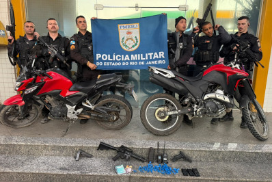 Operação nas Malvinas termina com fuzil e duas pistolas apreendidos