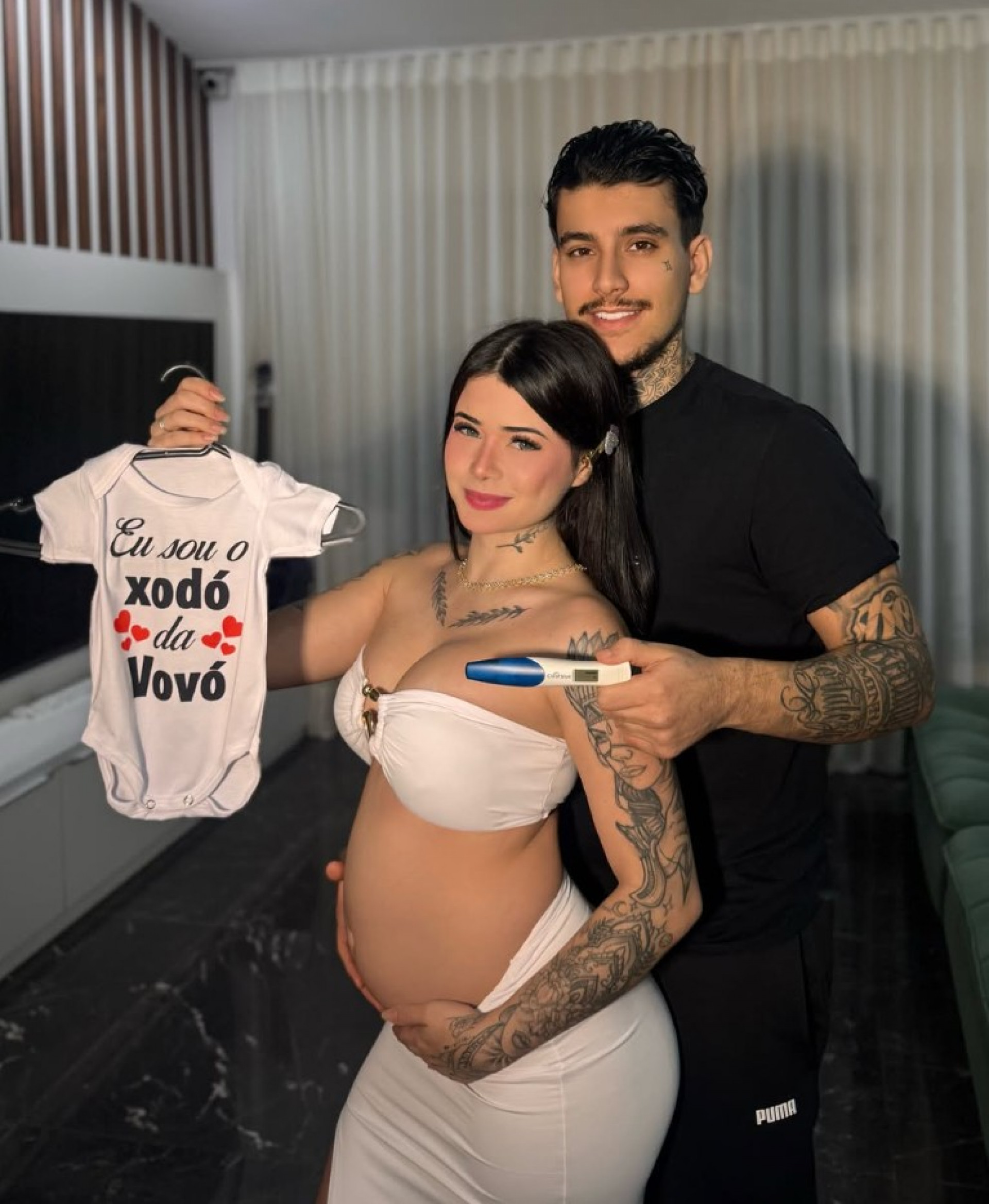 Grávida, Maya Braga, nora de Andressa Urach, revelou que pretende transformar placenta em cápsulas para consumir