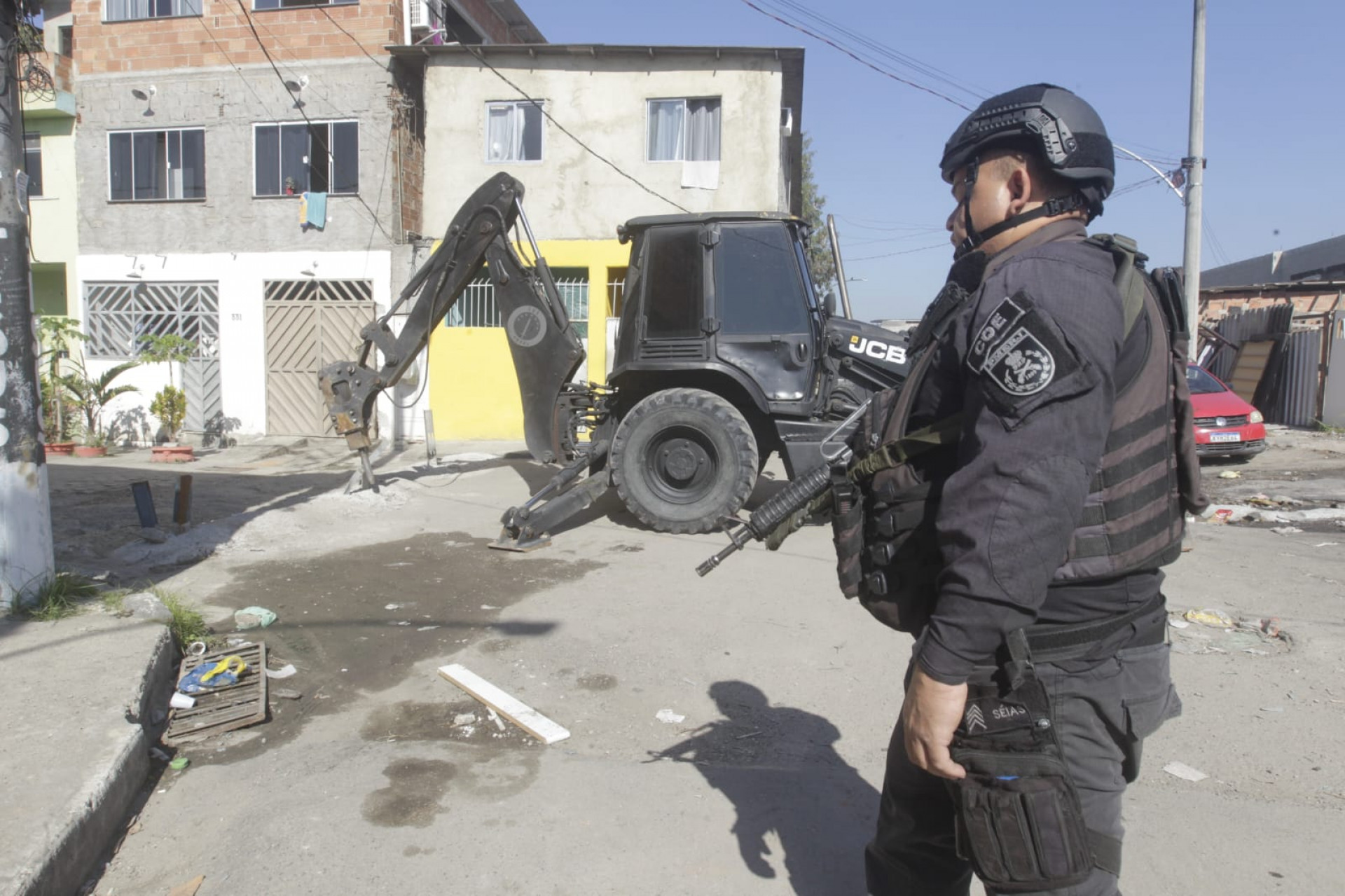 Policiais militares realizam operação na comunidade Kelson's, na Penha Circular - Reginaldo Pimenta / Agência O Dia