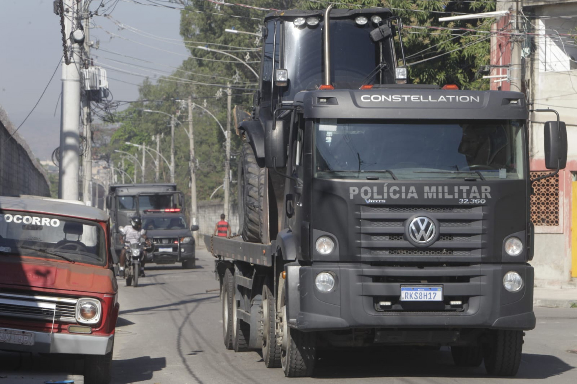 Policiais militares realizam operação na comunidade Kelson's, na Penha Circular - Reginaldo Pimenta / Agência O Dia