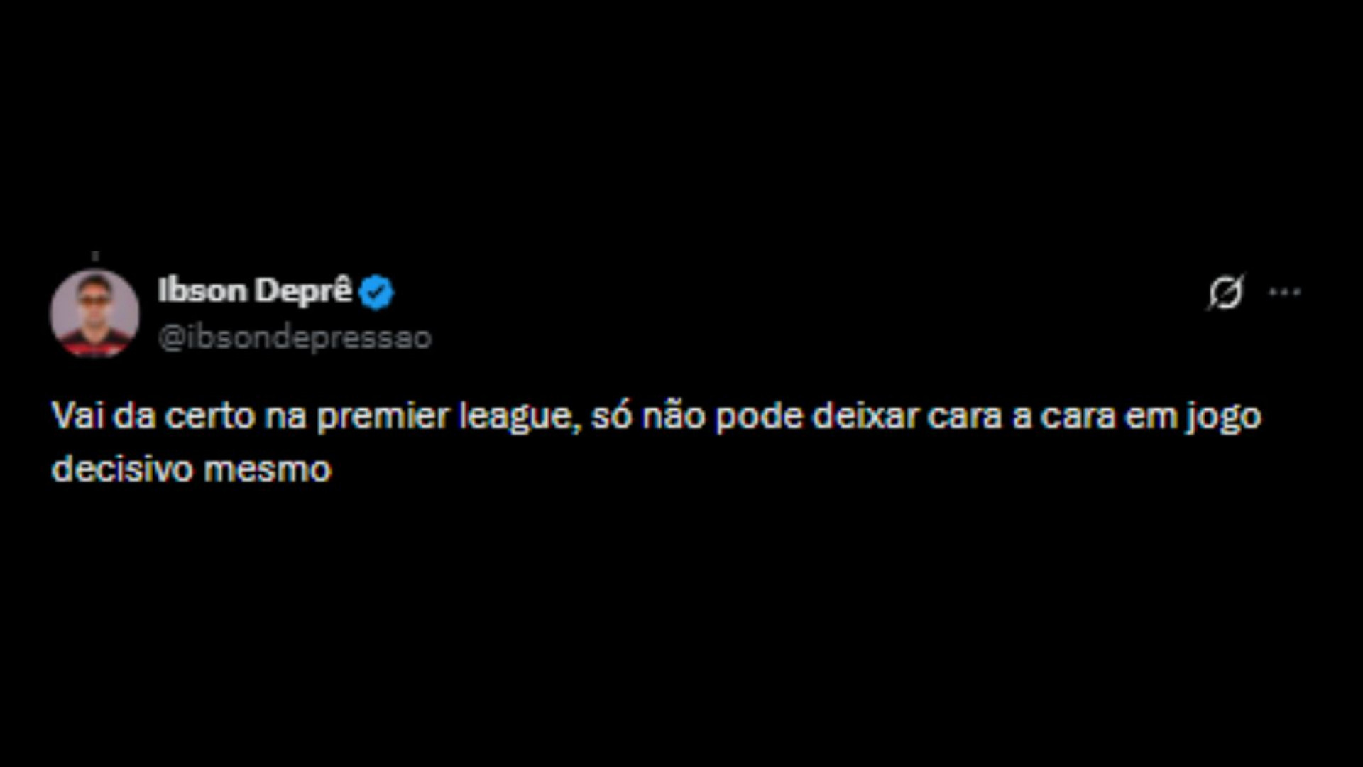 Torcedores apoiando saída de Endrick do Real Madrid para o Liverpool - Reprodução/ X @ibsondepressao