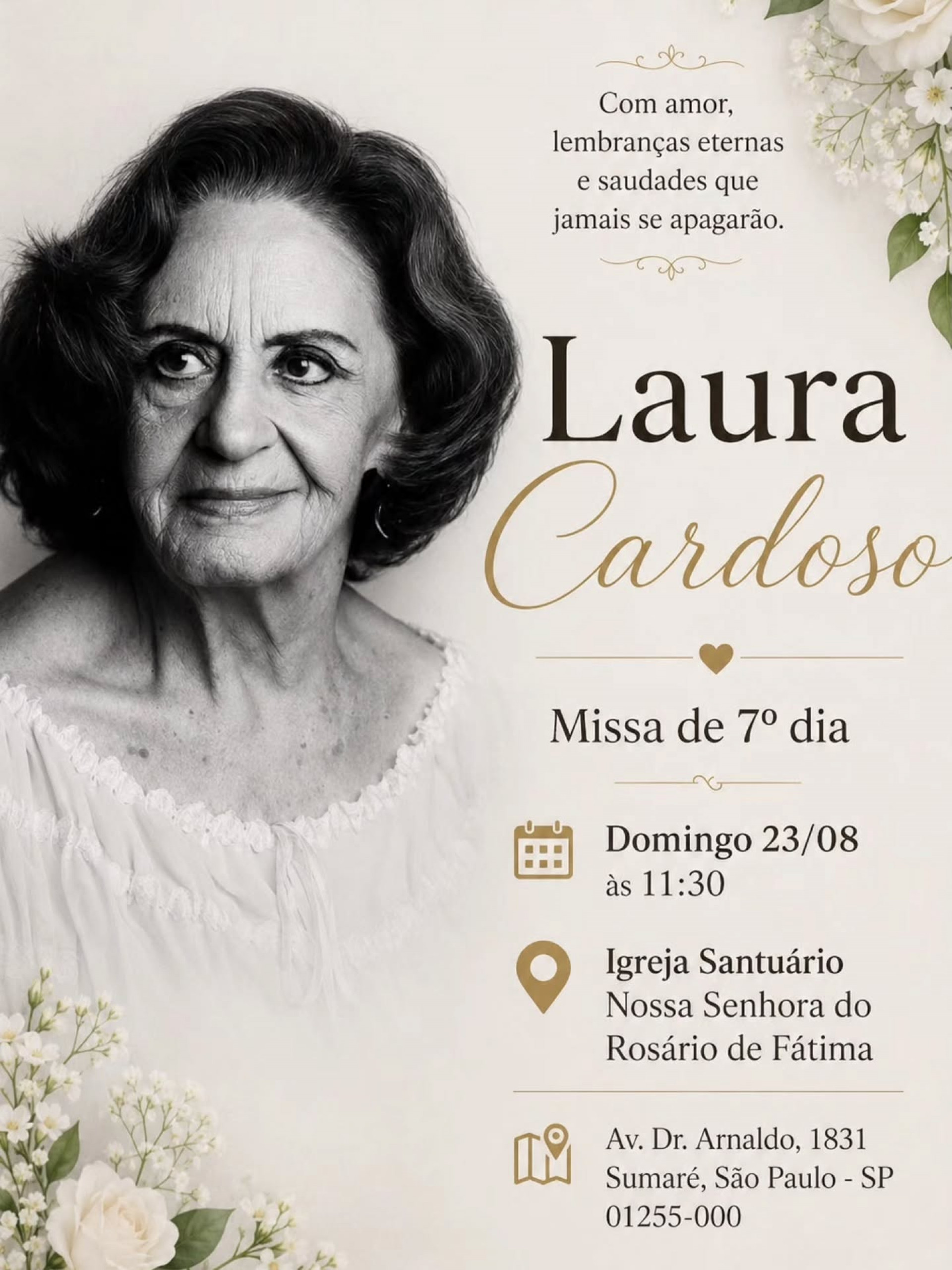 Missa de sétimo dia de Laura Cardoso será em São Paulo - Reprodução/Instagram