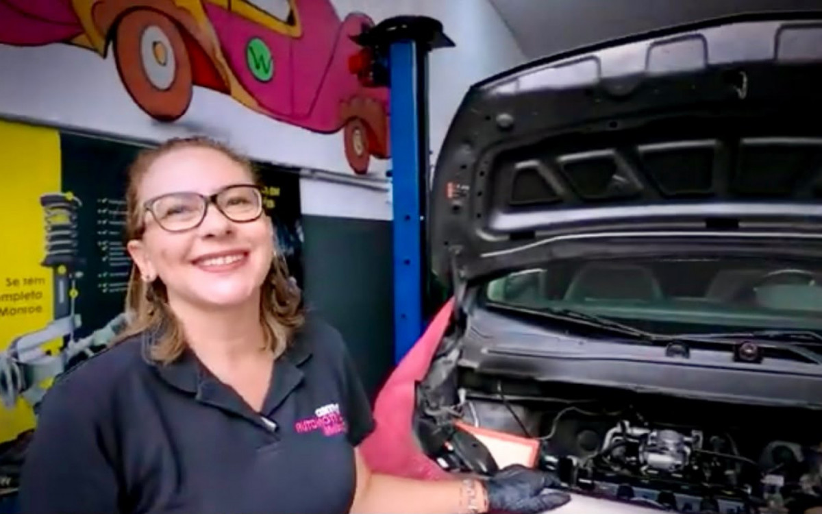 Nadja Ribeiro, proprietária do Centro Automotivo Mulher