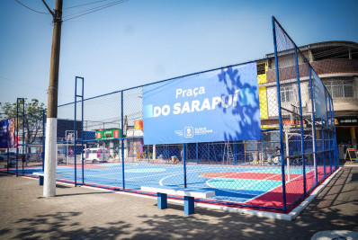 Praça do Sarapuí, em Caxias, é entregue totalmente revitalizada