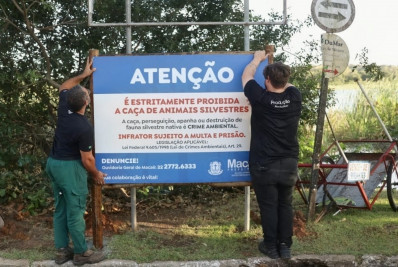 Proteção da fauna ganha reforço contra caça ilegal em Macaé