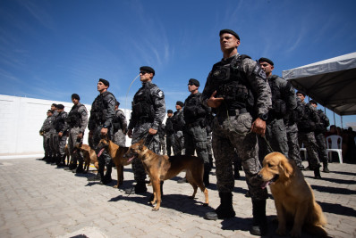 Batalhão de Ações com Cães é inaugurado em Volta Redonda e região terá base do Grupamento Aeromóvel da PM