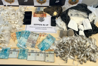Fiscalização apreende drogas, celulares e R$ 12 mil em presídio