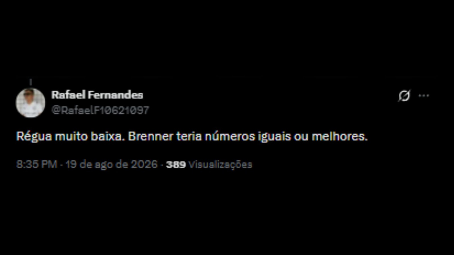 Torcedores questionando possível contratação de Bruno Duarte - Reprodução/X @RafaelF10621097