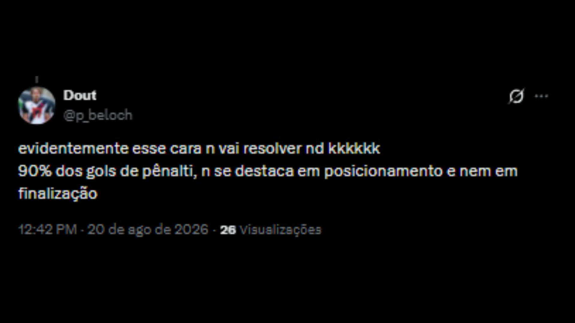 Torcedores questionando possível contratação de Bruno Duarte - Reprodução/X @p_beloch