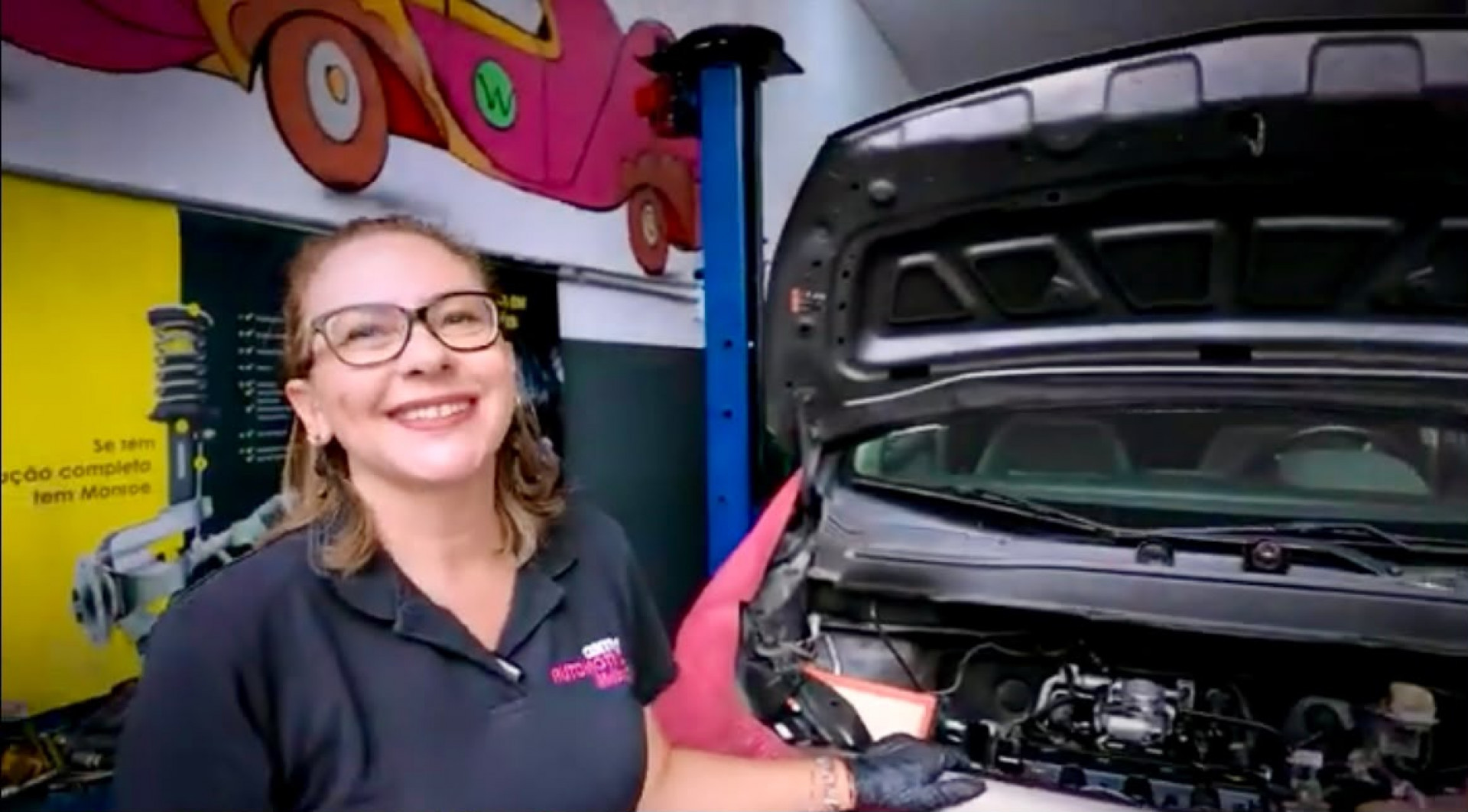 Nadja Ribeiro, propriet&aacute;ria do Centro Automotivo Mulher - Arquivo pessoal