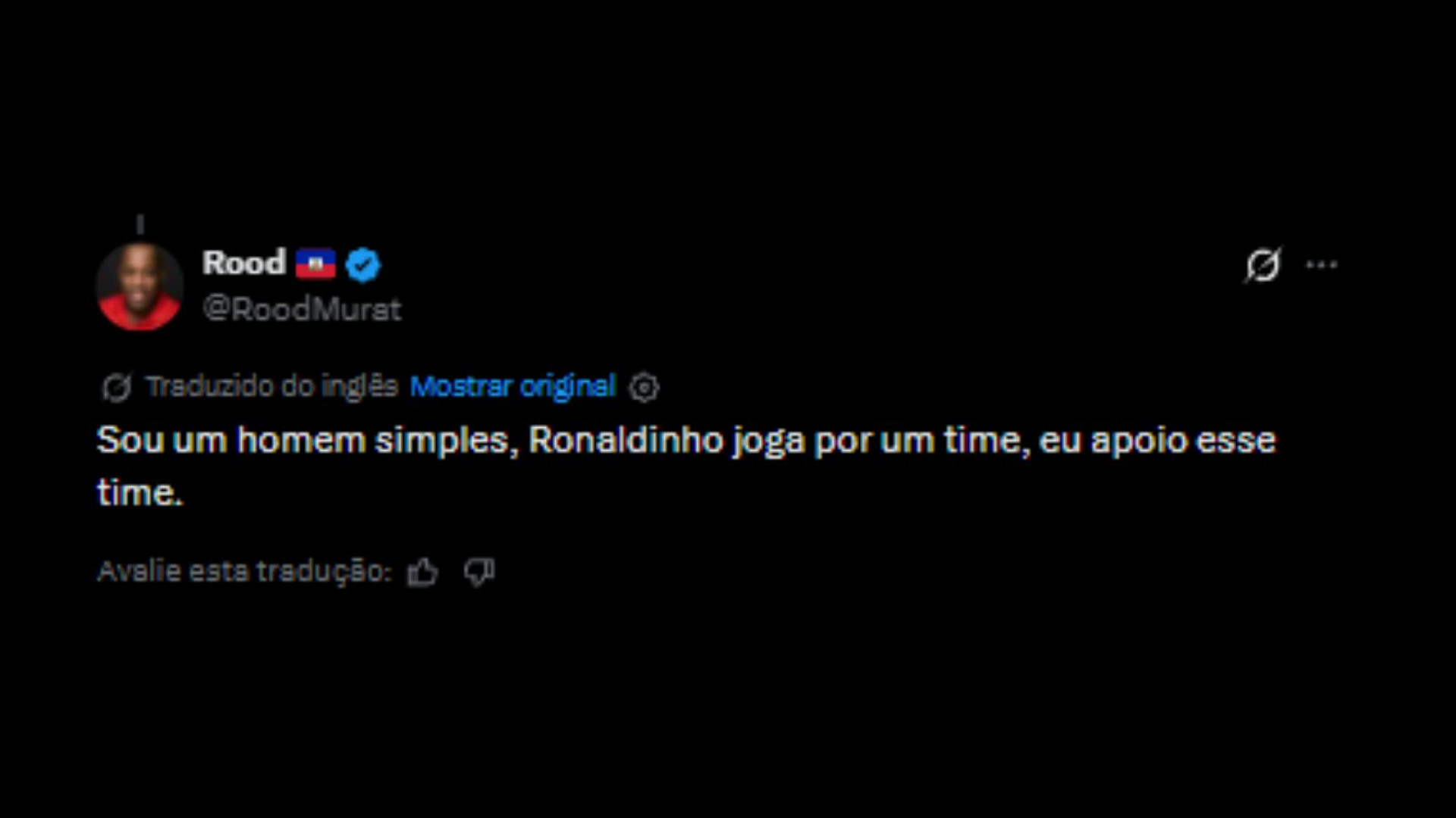 Internautas ansiosos com retorno de Ronaldinho Gaúcho aos campos - Reprodução/X @RoodMurat