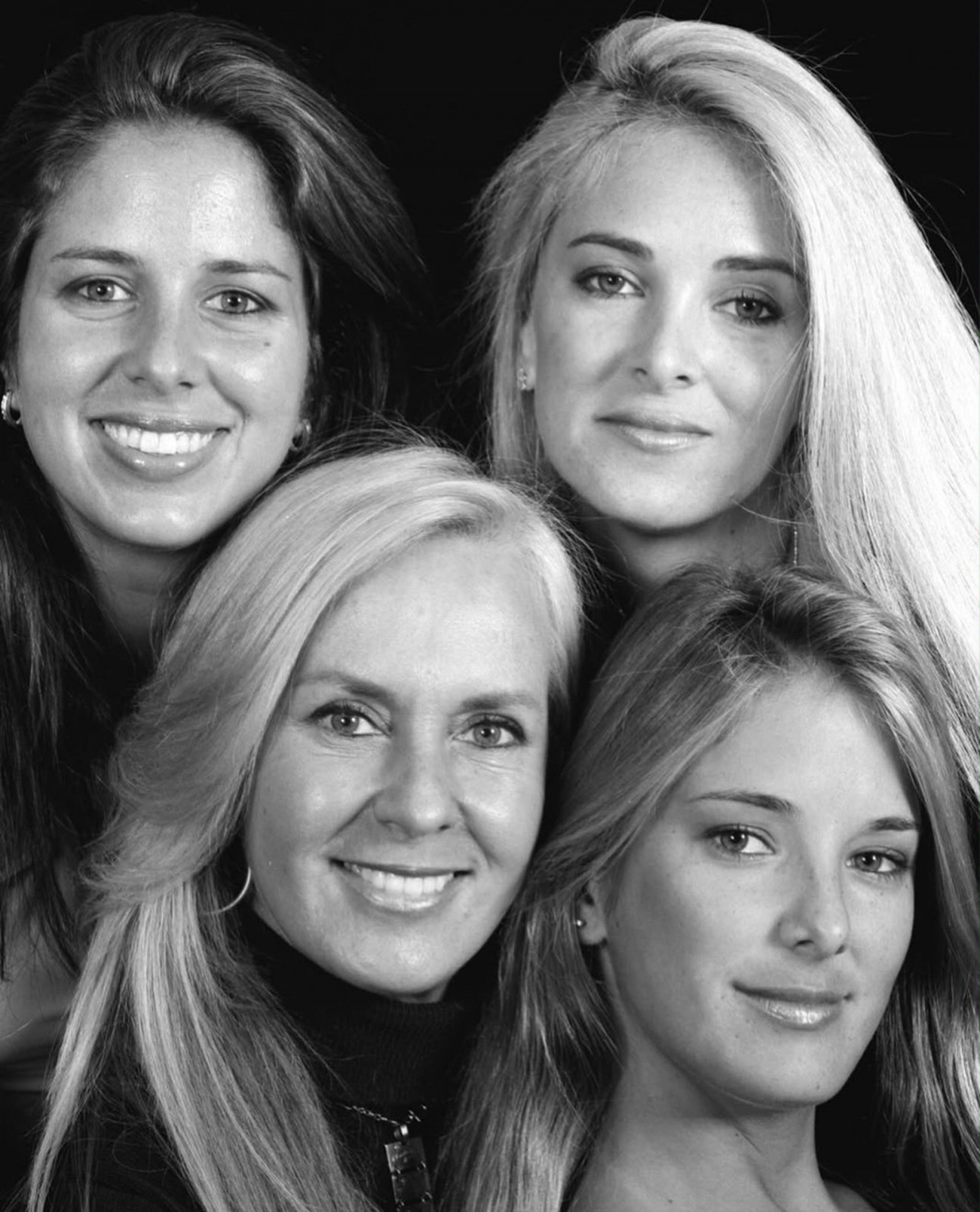 Hel&ocirc; Pinheiro com as filhas Ticiane, Kiki e J&ocirc; - Reprodu&ccedil;&atilde;o/Instagram 