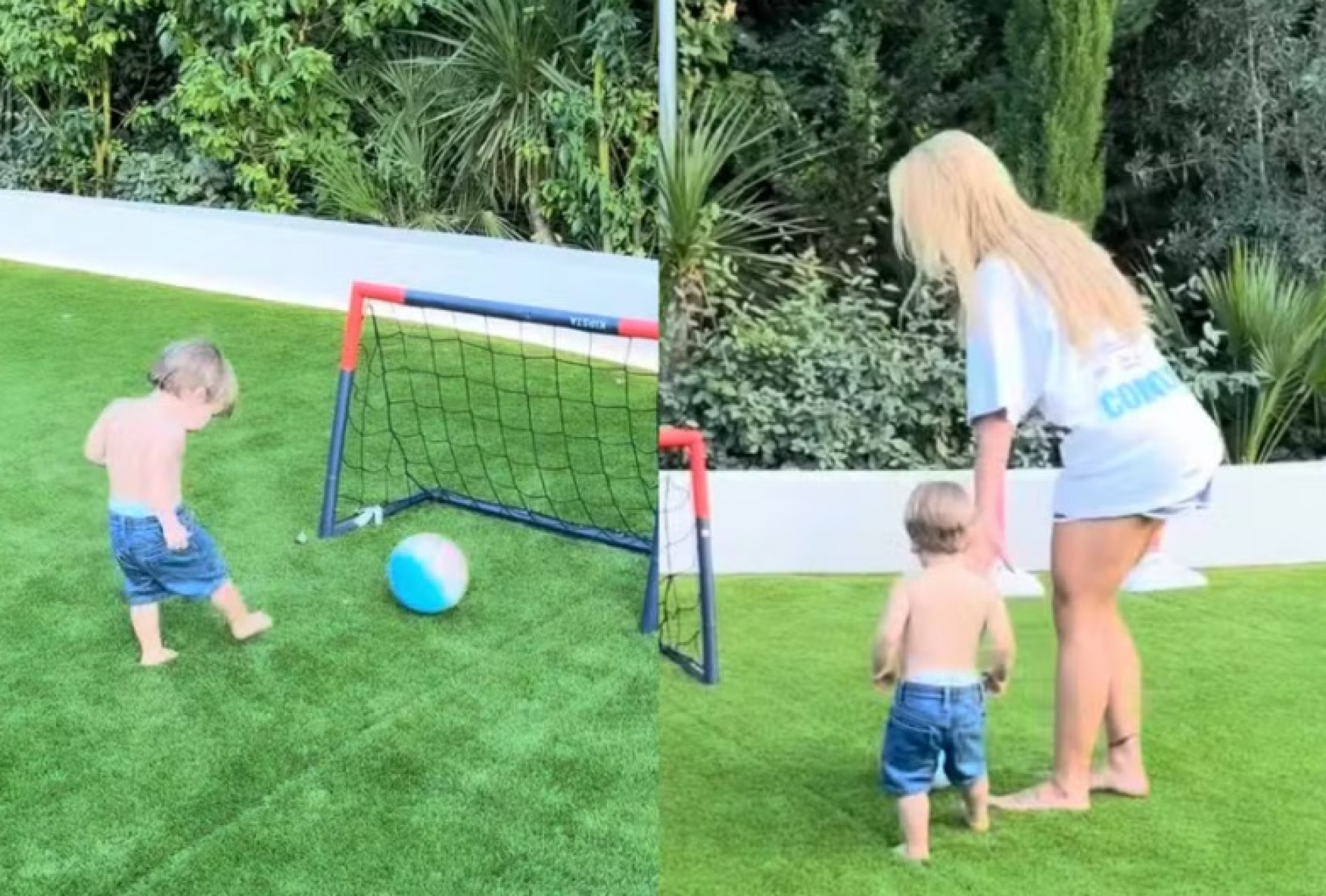 Filho de Virginia encanta Vini Jr. ao jogar bola e ganhar elogio do craque - Reprodução Instagram