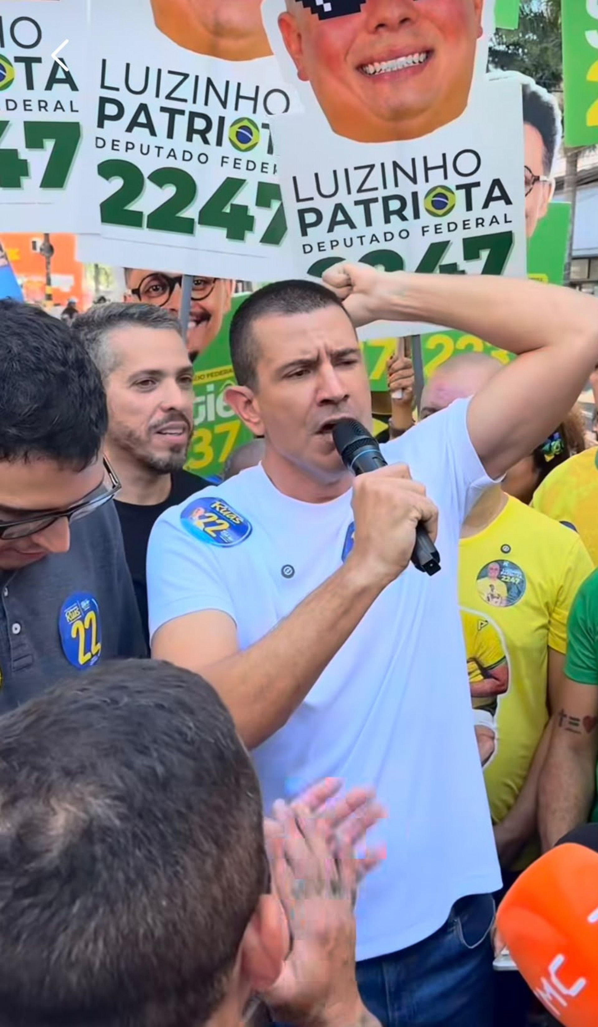 Candidato ao Governo do Rio, Douglas Ruas (PL), em agenda eleitoral nesta quinta-feira (20) - Reprodução/Redes sociais