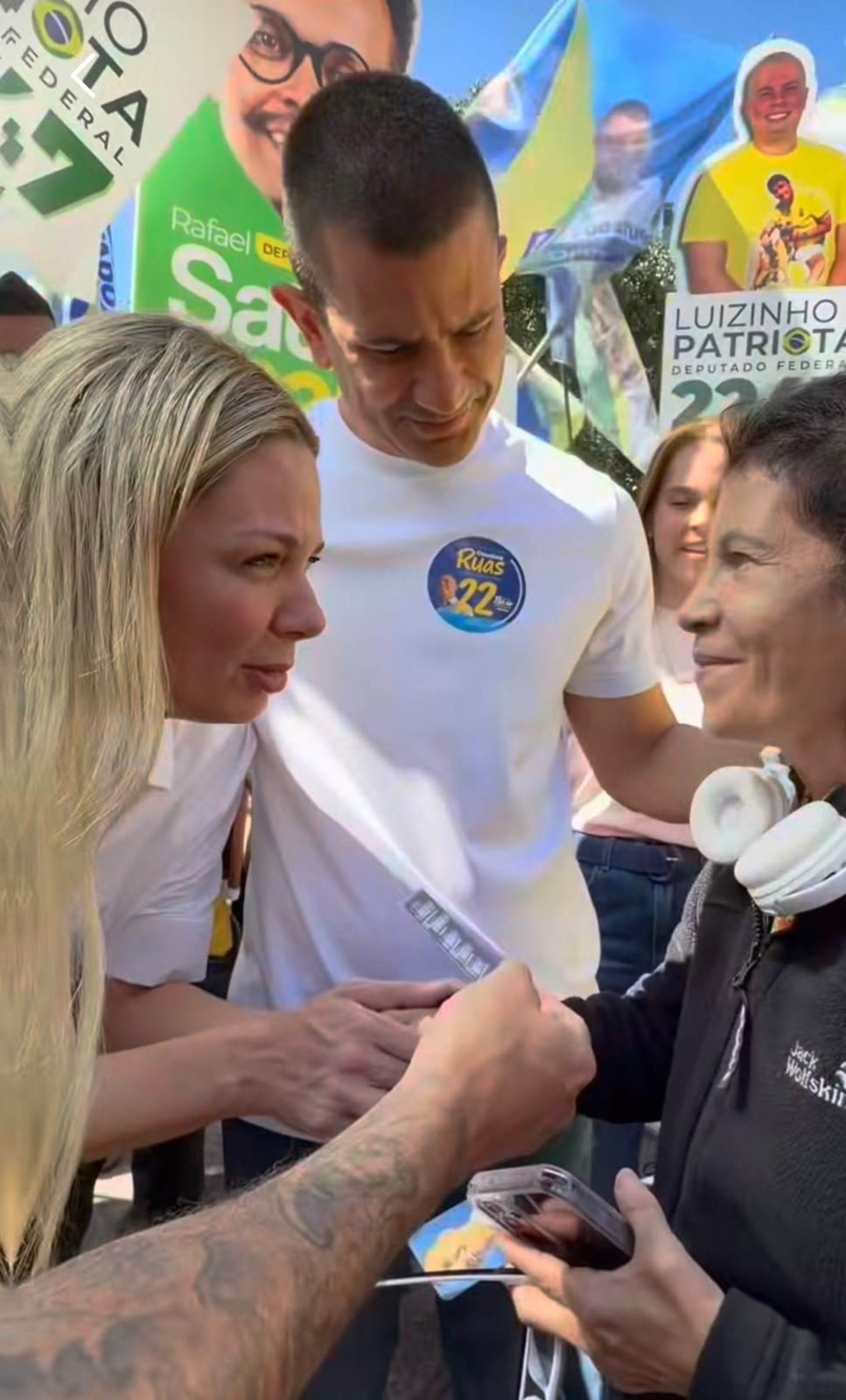 Candidato ao Governo do Rio, Douglas Ruas (PL), em agenda eleitoral nesta quinta-feira (20) - Reprodução/Redes sociais