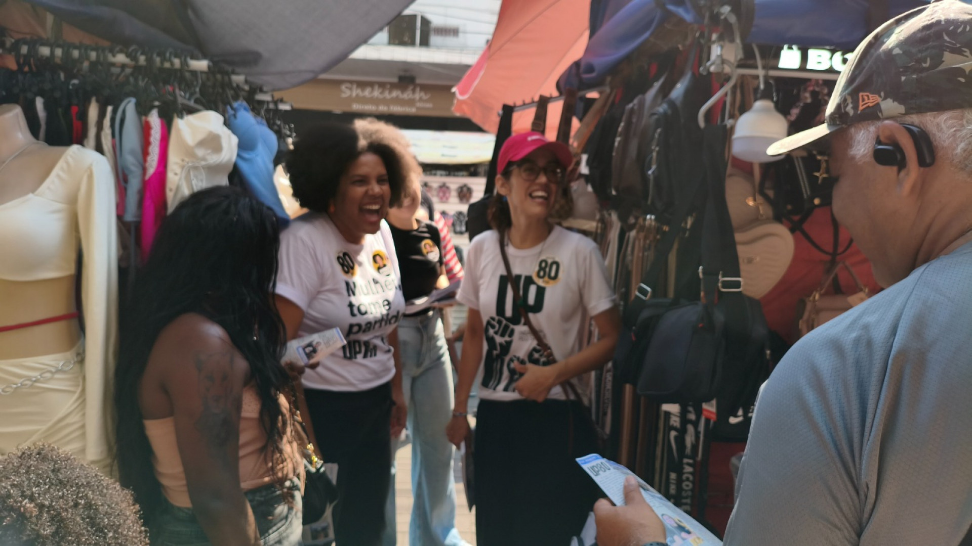 Juliete Pantoja com a candidata à Presidência da República pelo partido, Samara Martins - Divulgação