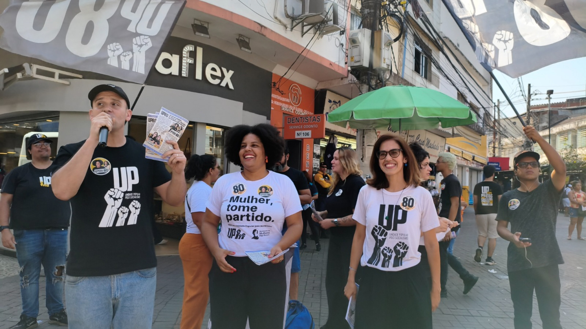 Juliete Pantoja com a candidata à Presidência da República pelo partido, Samara Martins - Divulgação