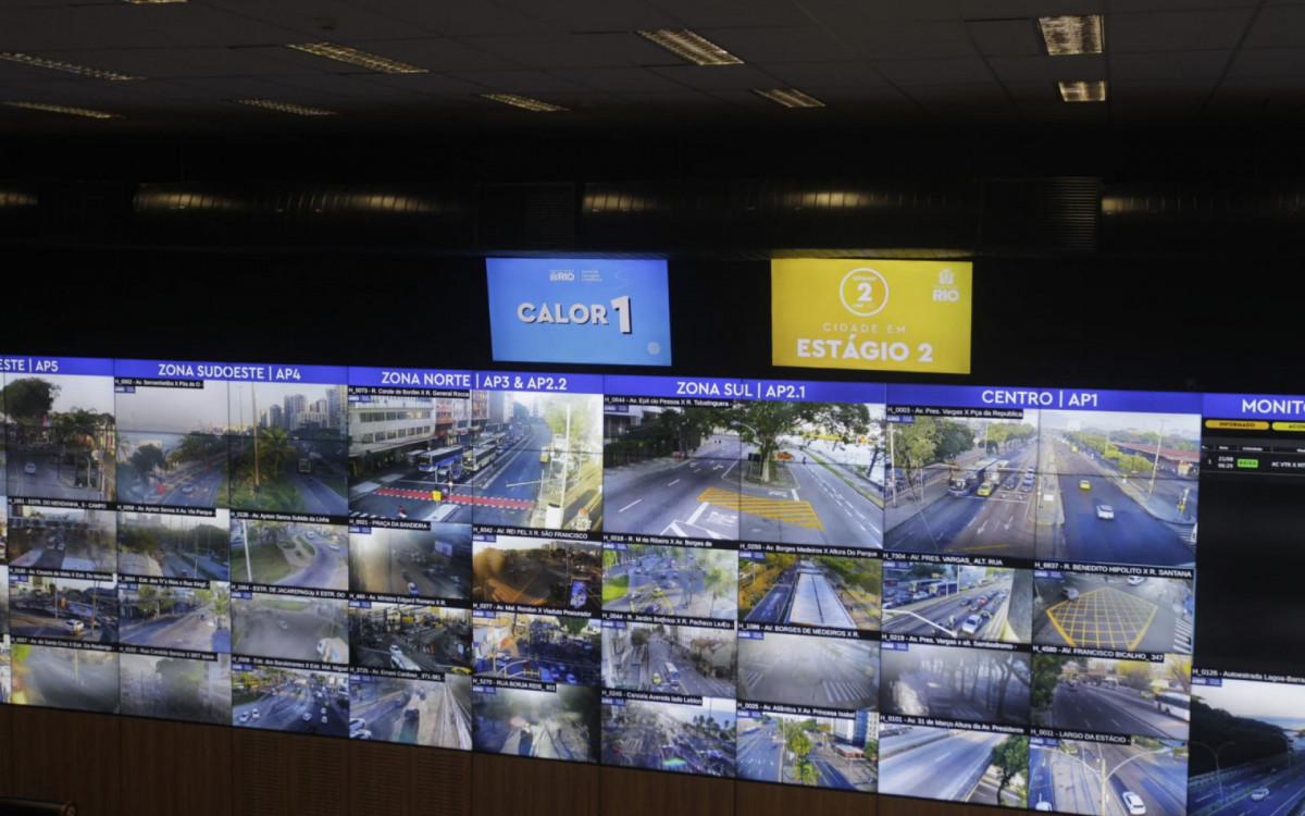 Centro de Operações Rio monitora rajadas de ventos na cidade - Reginaldo Pimenta/Agência O DIA