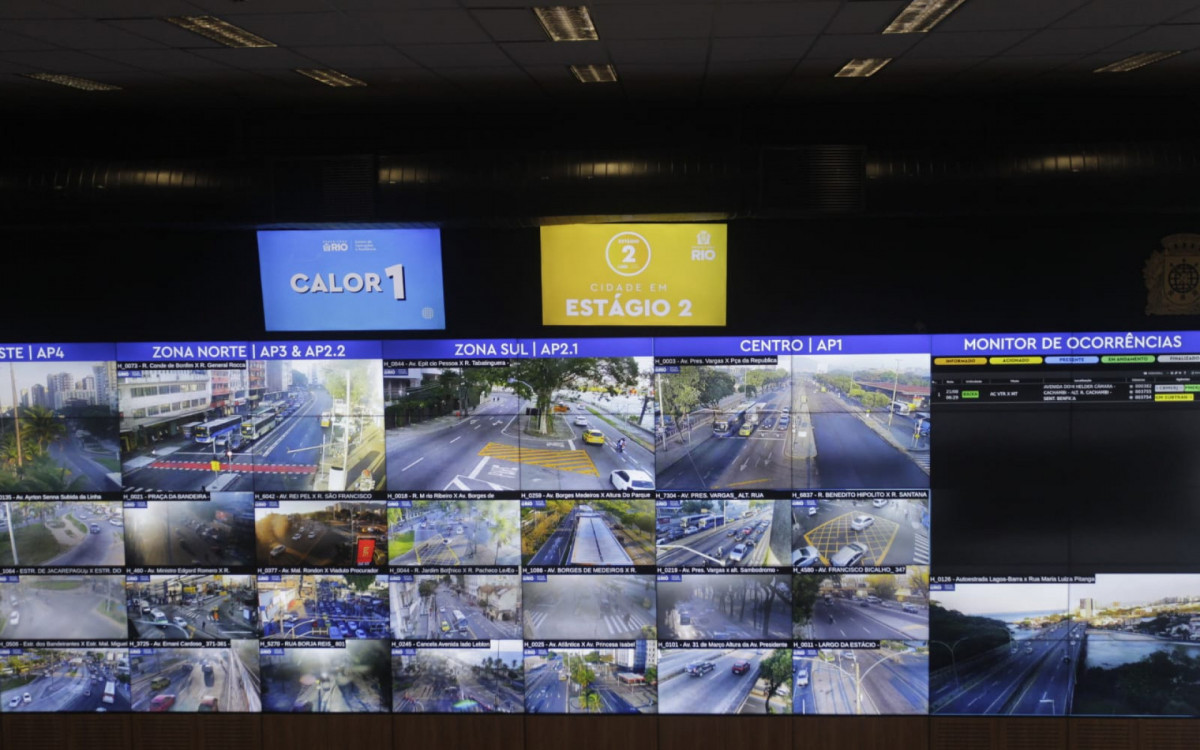 Centro de Operações Rio monitora rajadas de ventos na cidade - Reginaldo Pimenta/Agência O DIA