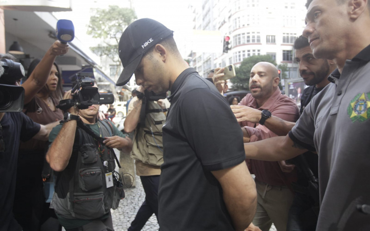 Felipe Eduardo dos Santos Silva, de 23 anos, um dos entregadores que agrediu o ciclista Cláudio Rafael
