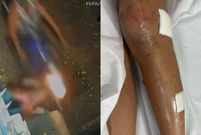 Vídeo: Menina de 11 anos é atropelada por moto na calçada