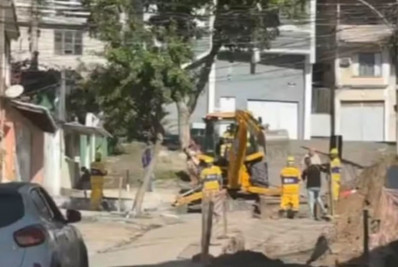 Obra na Zona Norte é retomada após criminosos exigirem 'taxa'