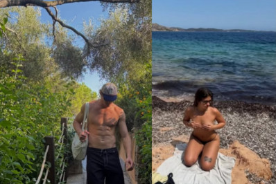 Pedro Novaes aproveitou dia de praia na Itália ao lado da namorada, a jornalista Eduarda Vilar - Reprodução / Instagram