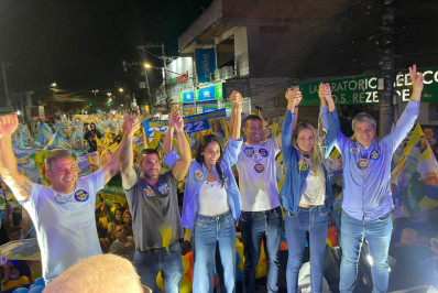 Com Serginho e Douglas Ruas, Gabriela lança campanha em Cabo Frio