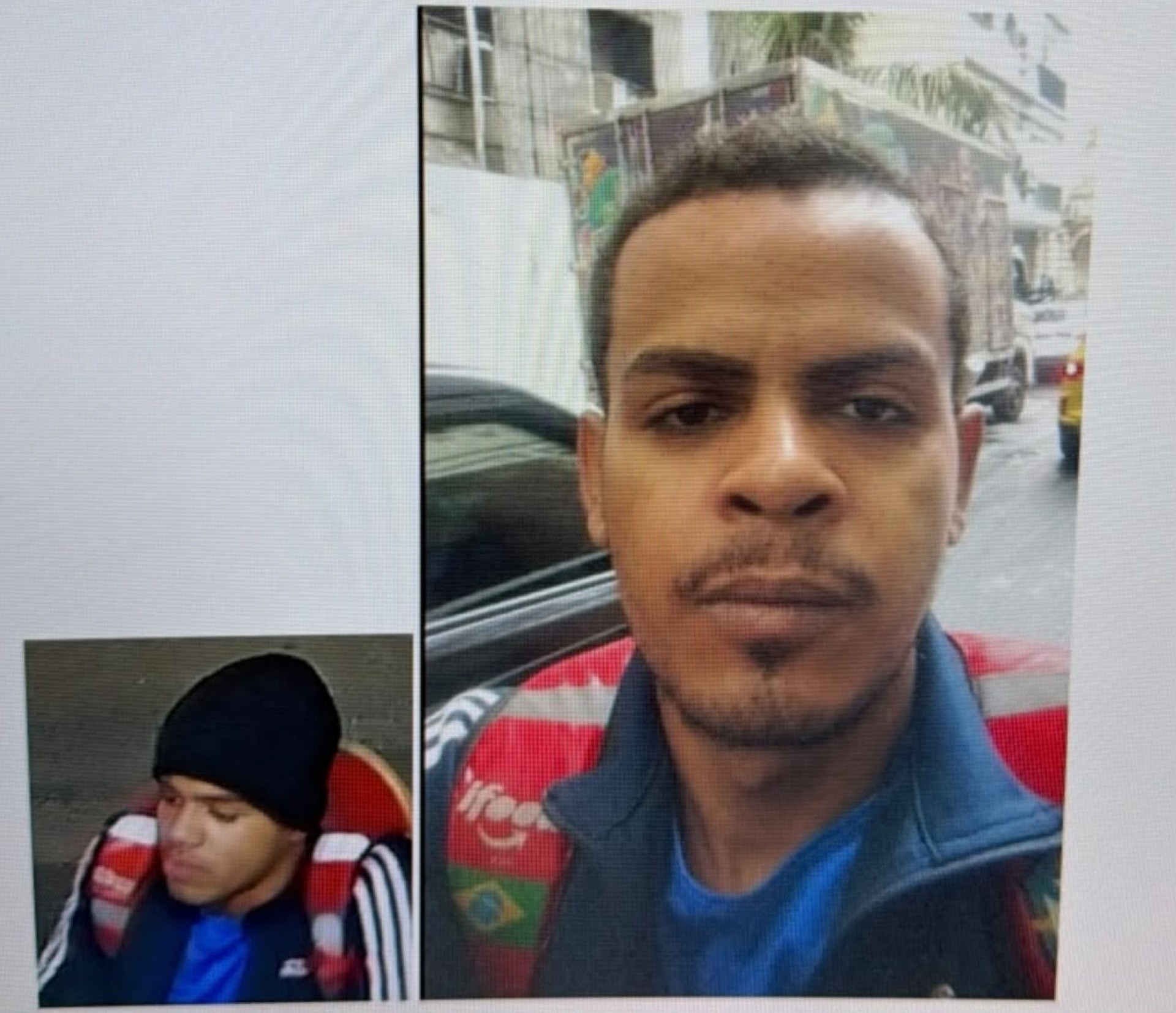 Aílton José da Silva é suspeito de agredir ciclista em Copacabana - Reprodução