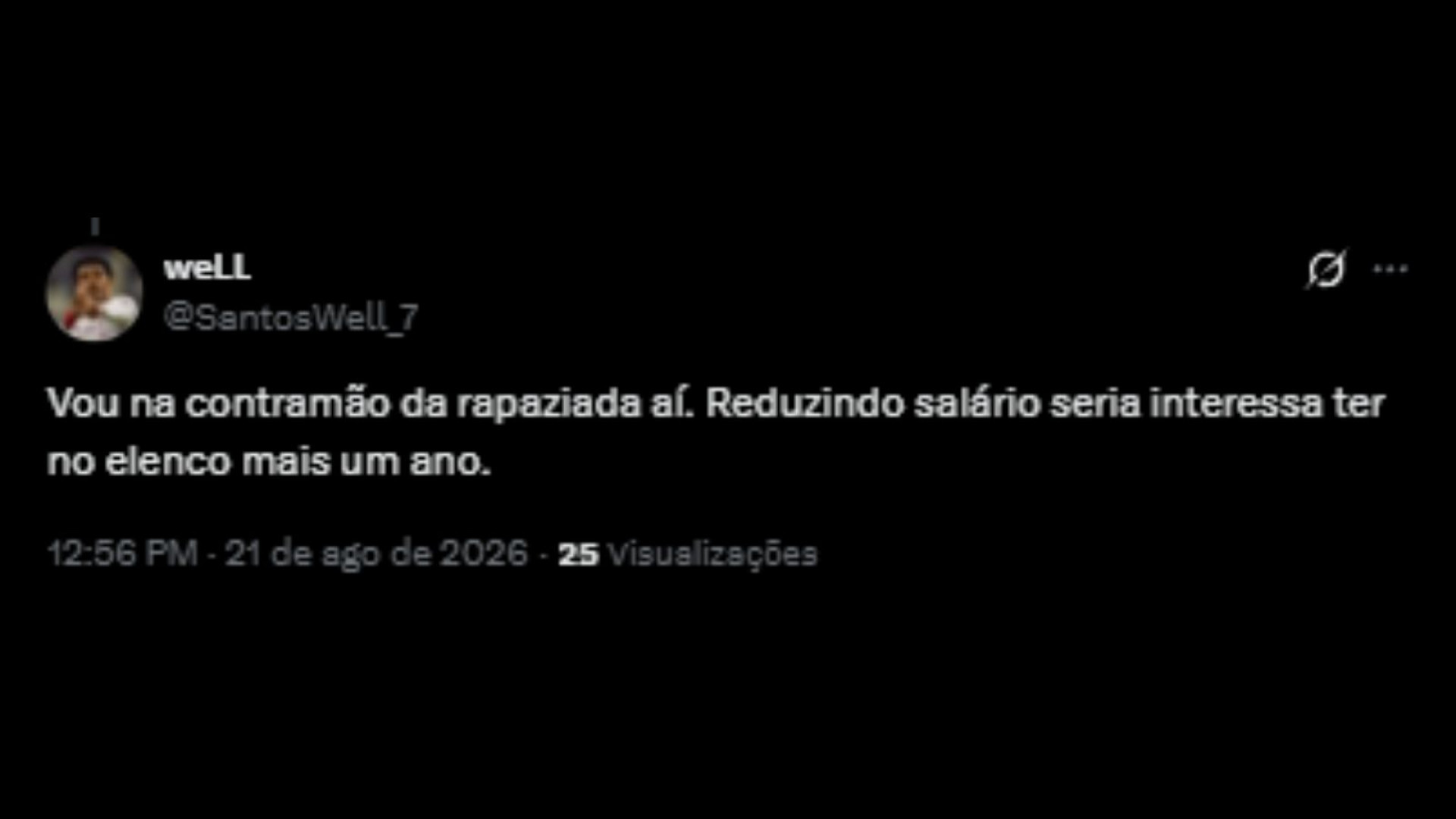 Torcedores do Fluminense debatem se clube deveria renovar com Ganso, nas redes sociais - Reprodução/X @SantosWell_7
