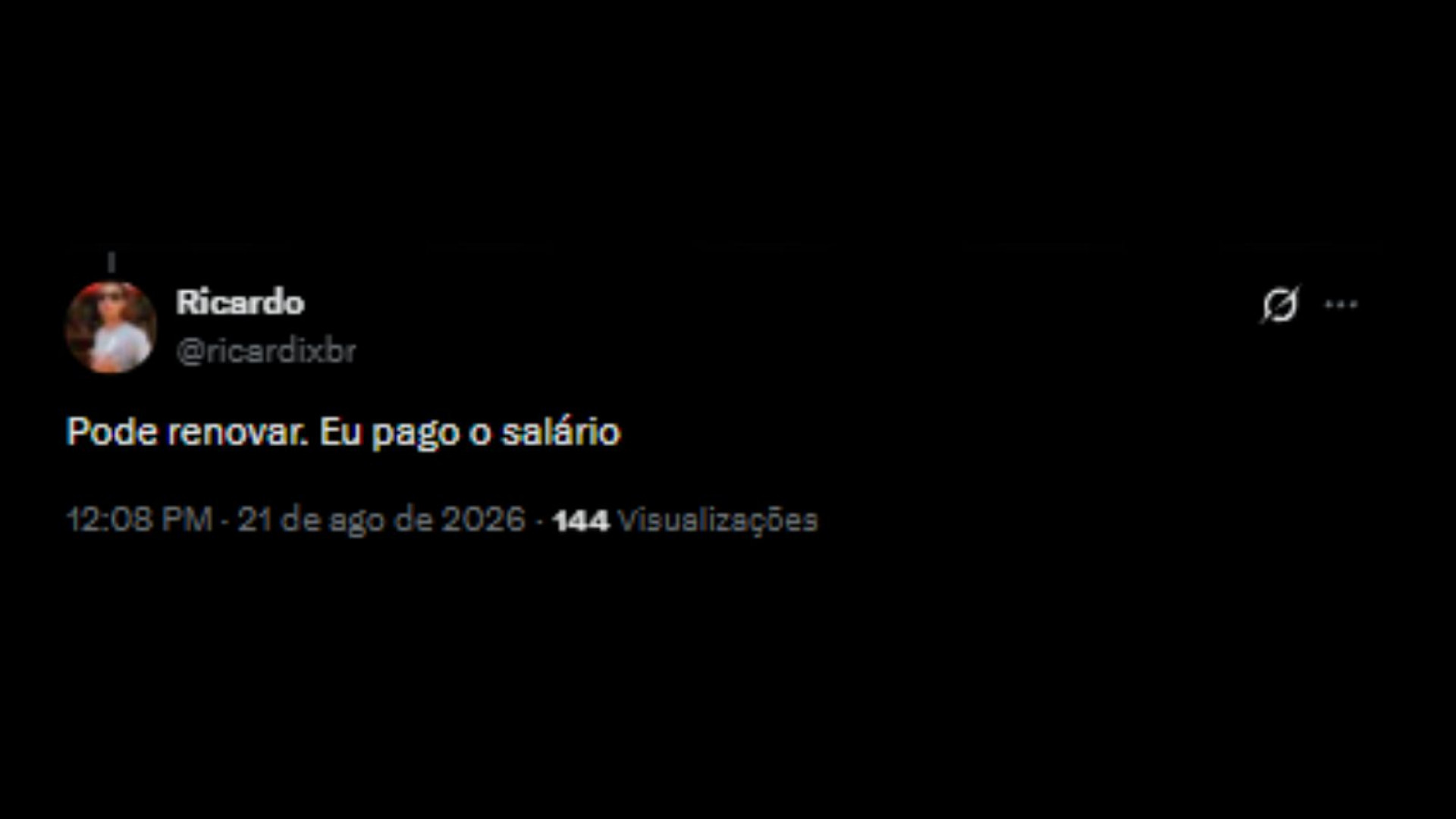 Torcedores do Fluminense debatem se clube deveria renovar com Ganso, nas redes sociais - Reprodução/X @ricardixbr
