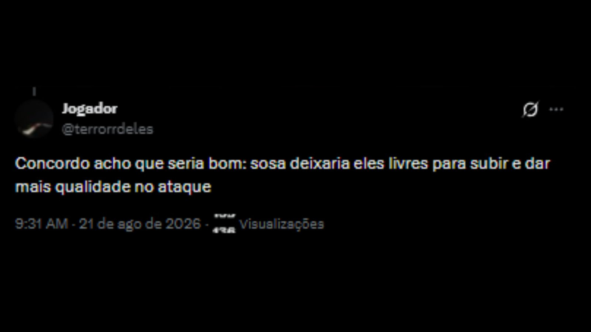 Torcedores do Vasco pedindo a contratação de Arthur Melo - Reprodução/X @terrorrdeles