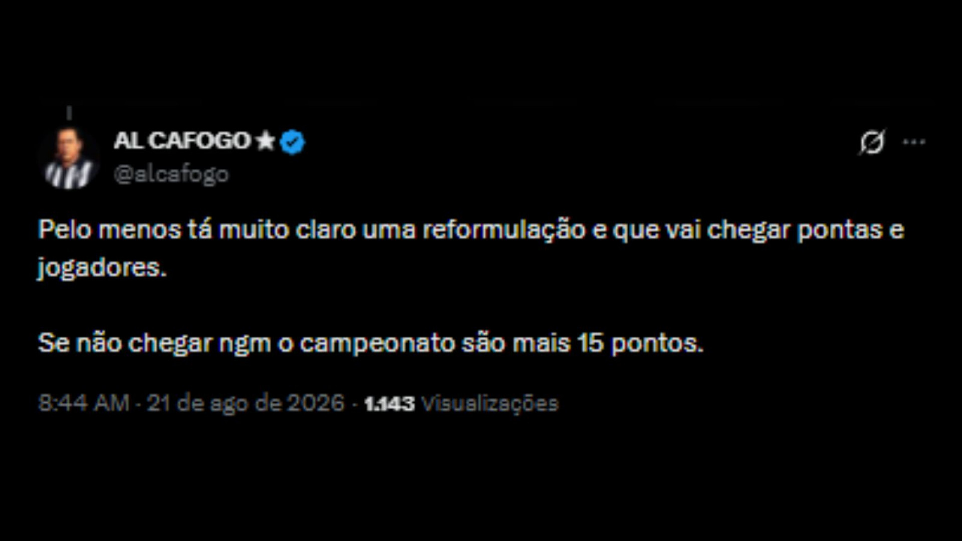Torcedores do Botafogo opinam sobre a saída de Santi Rodríguez - Reprodução/X @alcafogo