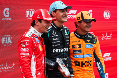 Russell vence corrida sprint da Holanda; Bortoleto termina em nono