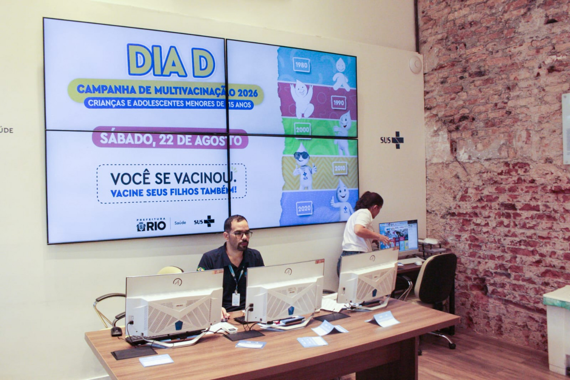 Super Centro Carioca de Vacinação, em Botafogo, na Zona Sul, recebe Dia D de Vacinação - Carlos Elias Junior/ Agência O Dia
