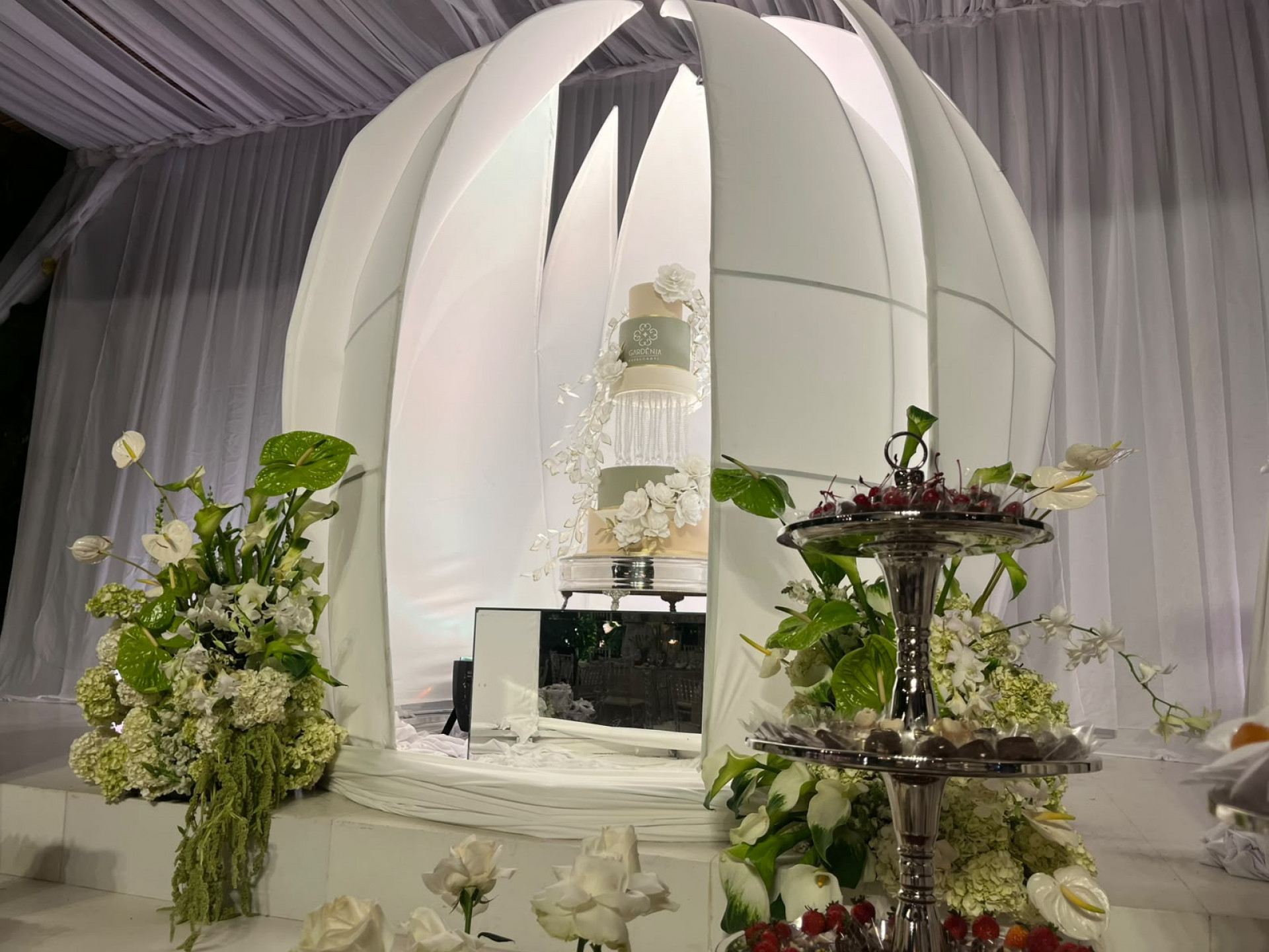 Gardênia Cavalcanti surpreende com festa luxuosa e bolo em pétalas - Rodrigo T. Ribeiro / Agência O Dia