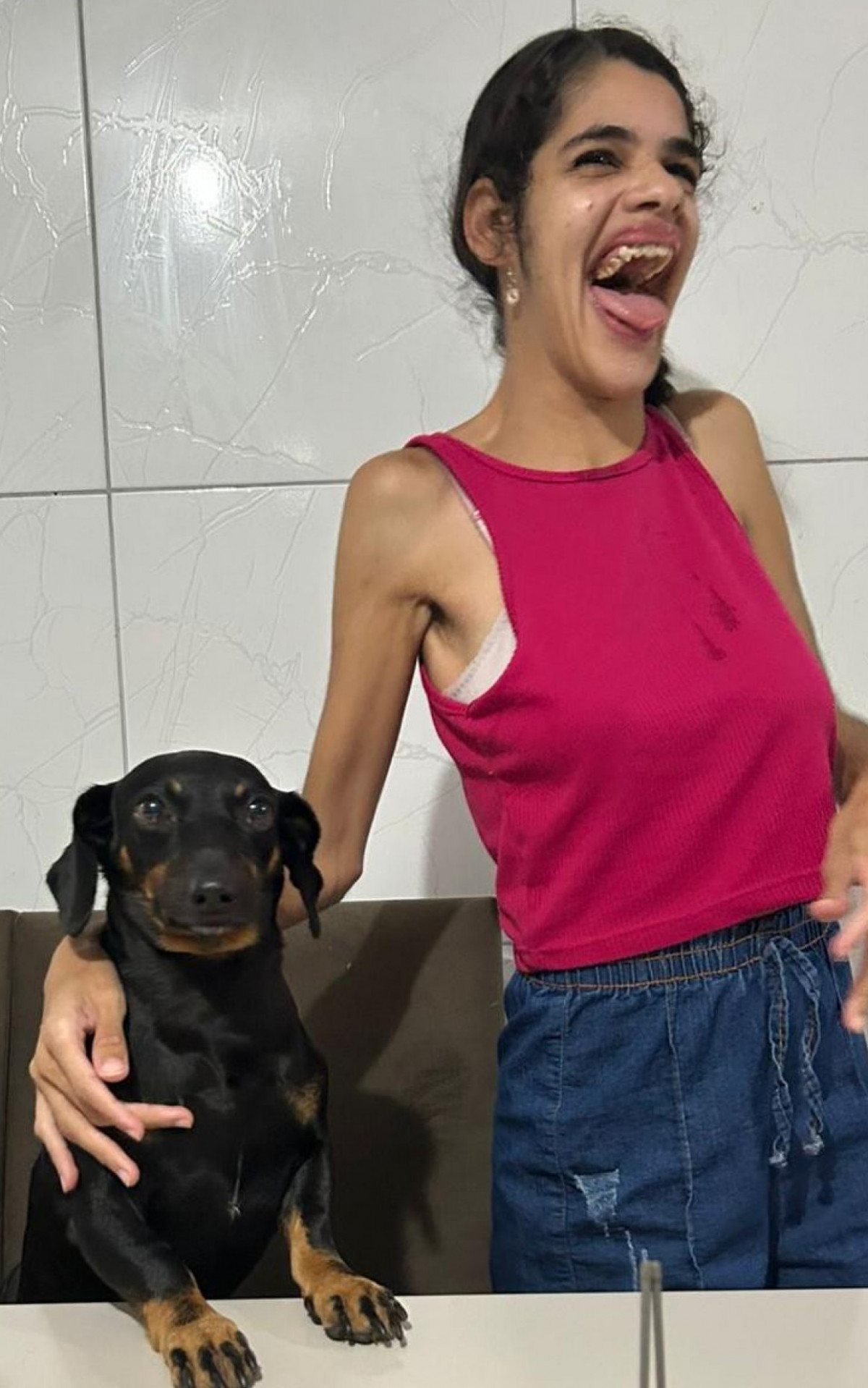 Fumaça e a filha mais nova de Ana Letícia