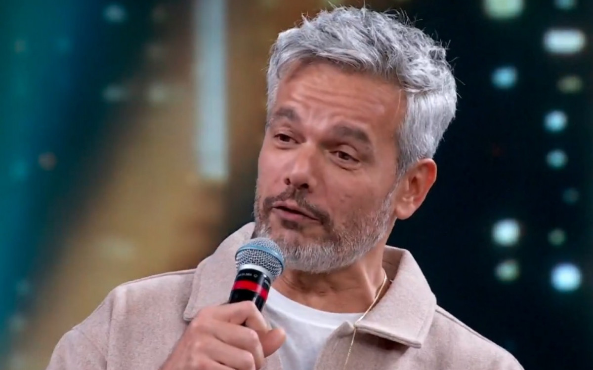 Otaviano Costa durante o 'Doming&atilde;o com Huck'